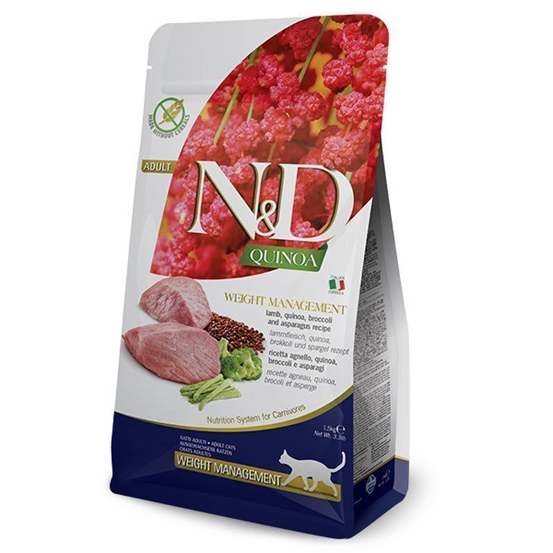 ND Quinoa Weight Management Kuzu Yetişkin Kedi Maması 1.5 kg - Lisinya