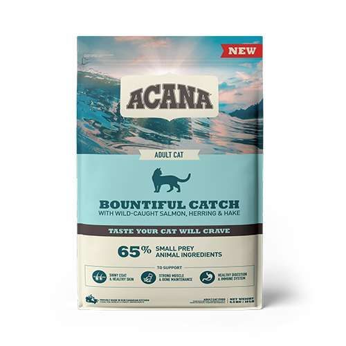 Acana Bountiful Catch Somonlu Ve Ringa Balıklı Yetişkin Kedi Maması 4,5 Kg - Lisinya