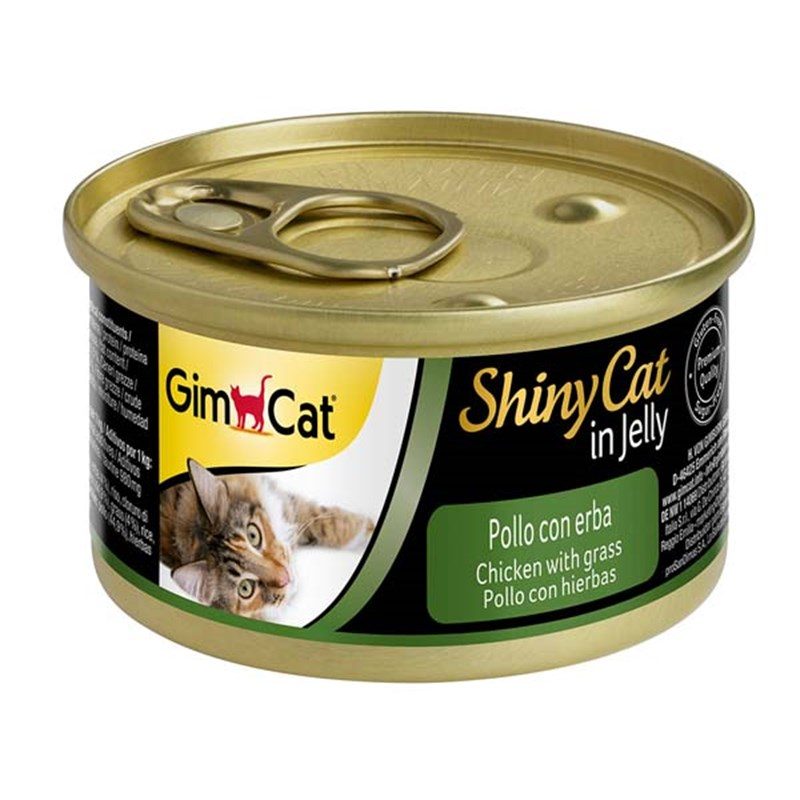 Gimcat Shinycat Tavuklu Ve Çimenli Yetişkin Kedi Konservesi 70 gr - Lisinya