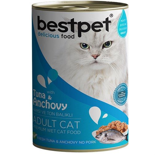 Bestpet Ton Balıklı ve Hamsili Gravy Yetişkin Kedi Konservesi 400 Gr - Lisinya