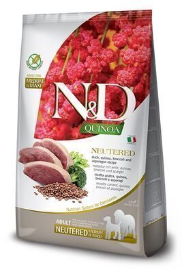 ND Quinoa Ördek ve Brokoli Büyük ve Orta Irk Yetişkin Kısırlaştırılmış Köpek Maması 12 Kg - Lisinya