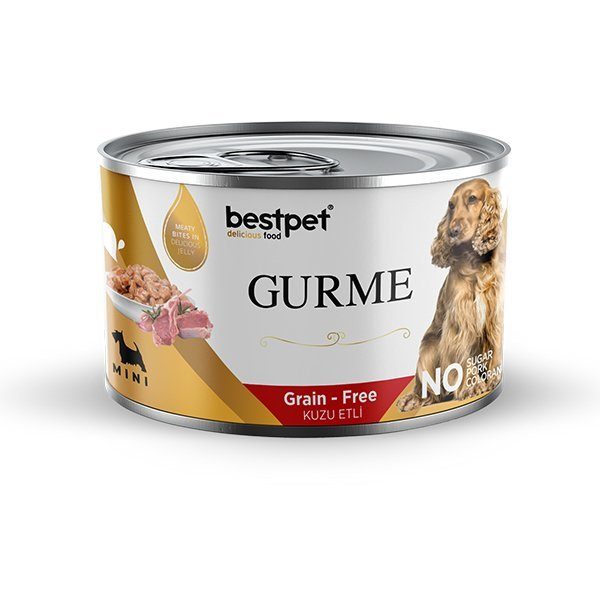 Bestpet Gurme Adult Mini Irk Kuzulu Parça Etli Jelly Yetişkin Köpek Konservesi 200 Gr - Lisinya