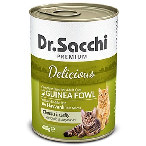 Dr.Sacchi Av Hayvanlı Yetişkin Kedi Konservesi 400 Gr - Lisinya