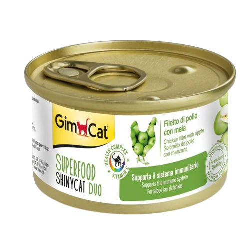 GimCat Superfood Tavuklu ve Elmalı Yetişkin Kedi Konservesi 70Gr - Lisinya