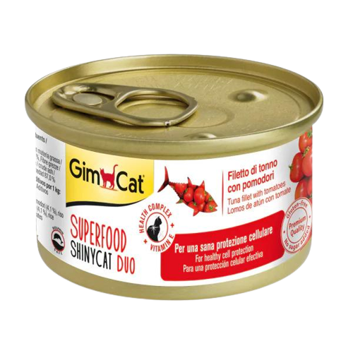 GimCat Superfood Ton Balıklı ve Domatesli Yetişkin Kedi Konservesi 70Gr - Lisinya