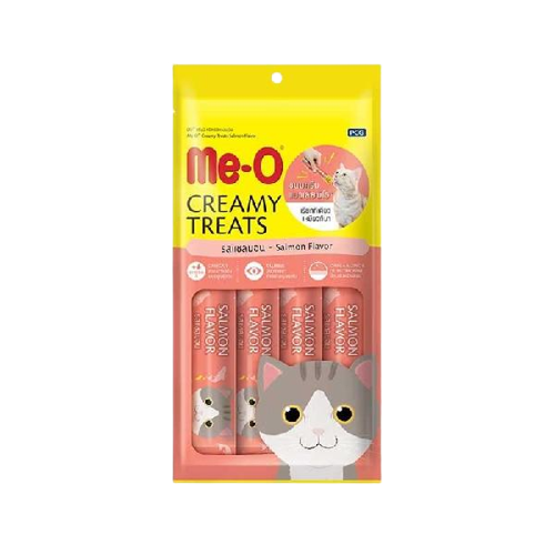 Meo Kremalı Somonlu Kedi Sıvı Ödül Maması 4x15 Gr - Lisinya