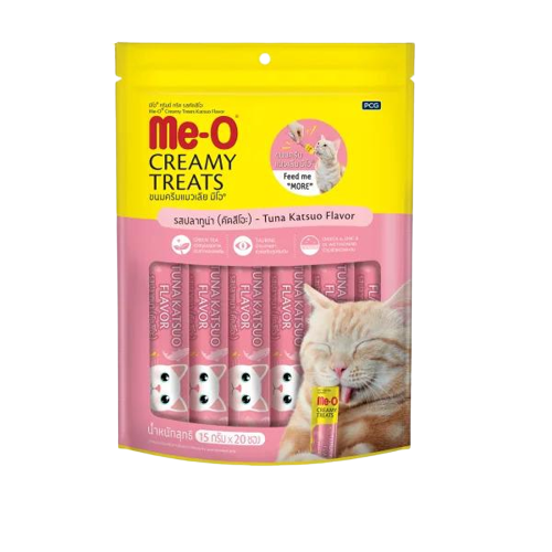 Meo Creamy Çizgili Orkinos Balığı Kedi Ödülü 20x15 Gr - Lisinya