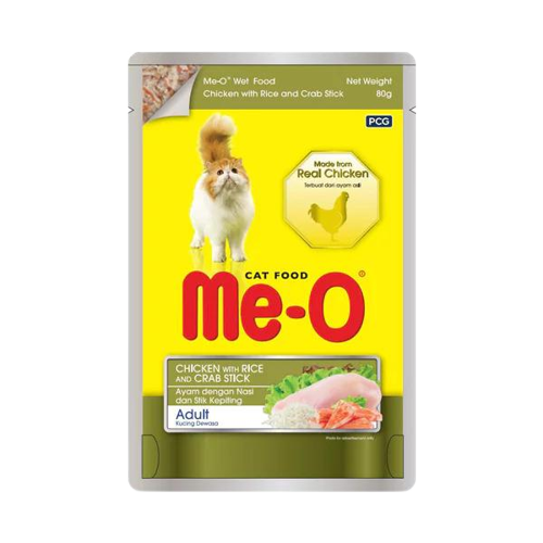 Meo Tavuk Pirinç Ve Yengeçli Yetişkin Kedi Konservesi 80 Gr - Lisinya