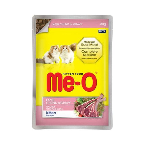 Meo Kitten Gravy Soslu Kuzulu Yavru Kedi Konservesi 80 Gr - Lisinya