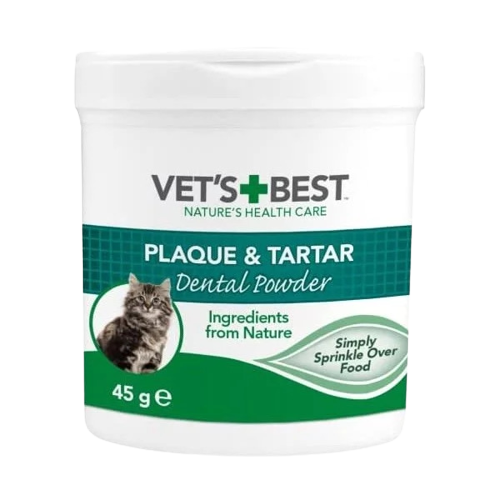 VET'S BEST Kediler için Deniz ve Spirulina Yosunu Özlü Plak ve Tartar Önleyici Ağız Bakım Tozu 45gr - Lisinya