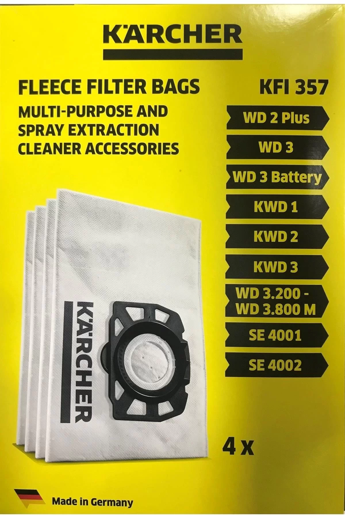 KARCHER WD3 ISLAK KURU ELEKTRİK SÜPÜRGE TOZ TORBASI (Lisinya)