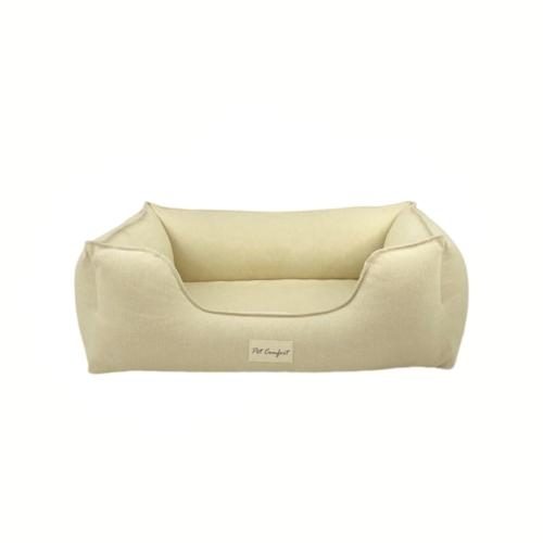 Pet Comfort Alpha Zeugma Açık Sarı Köpek Yatağı M 65x80cm - Lisinya