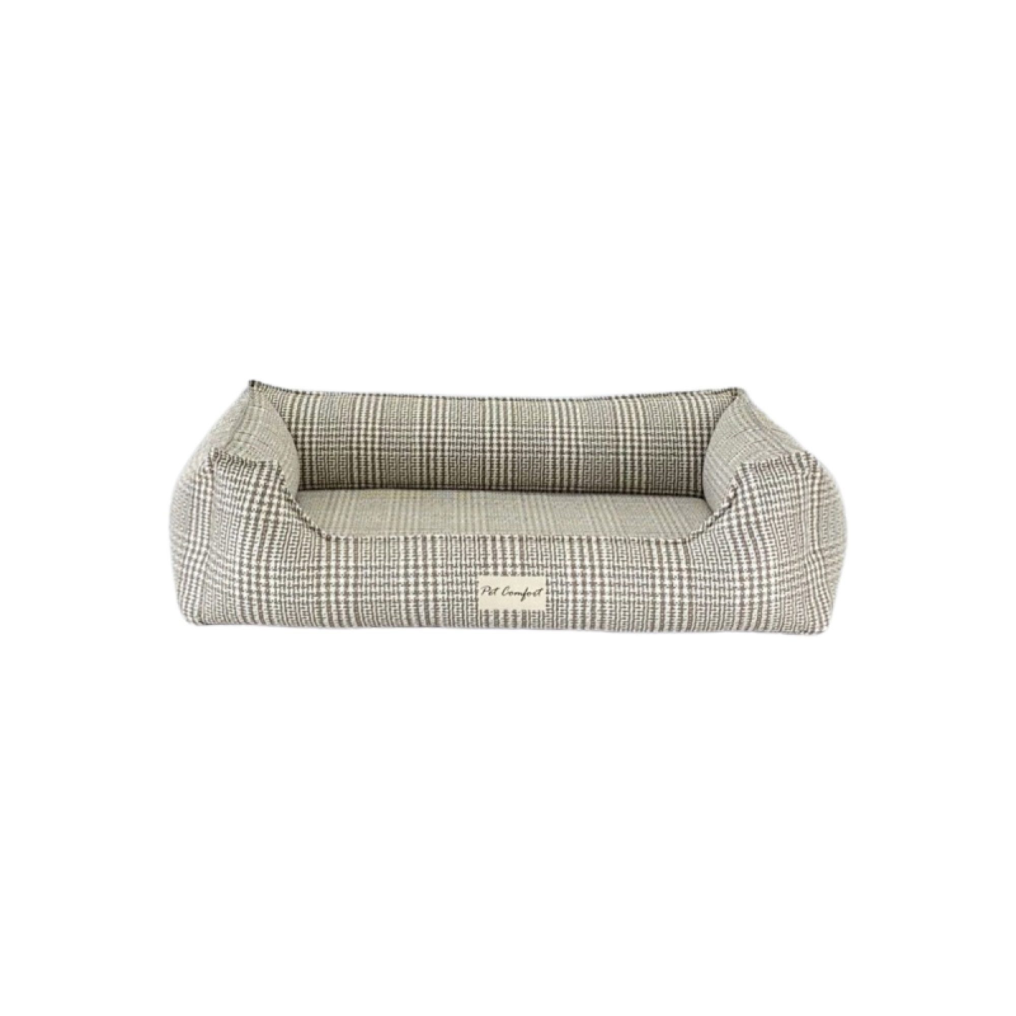 Pet Comfort Delta Varius Bej Kareli Köpek Yatağı M 70x90cm - Lisinya