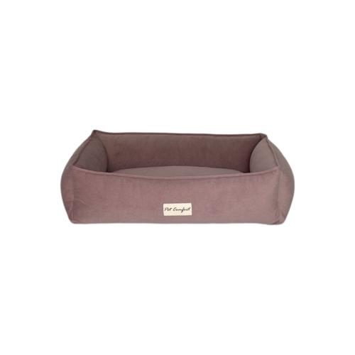 Pet Comfort Golf Neva Toz Pembe Köpek Yatağı M 60x75cm - Lisinya