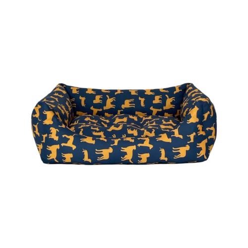 Pet Comfort Uniform Lacivert-Sarı Köpek Yatağı M 60x70cm - Lisinya