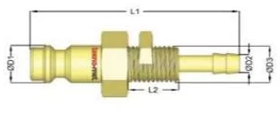 PNÖMATİK SARI OTOMATİK REKOR ( STOPER T26 SERİ JAK PERDE GEÇİŞLİ UÇ 10 MM ) (Lisinya)