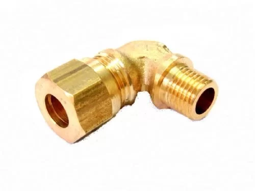 SARI PİRİNÇ YÜKSÜKLÜ DİRSEK 1/2 - 12 MM (Lisinya)