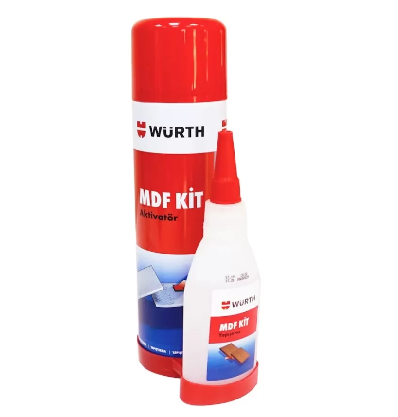 WÜRTH MDF KİT AKTİVATÖR HIZLI YAPIŞTIRICI 100 ML + 500 ML (Lisinya)